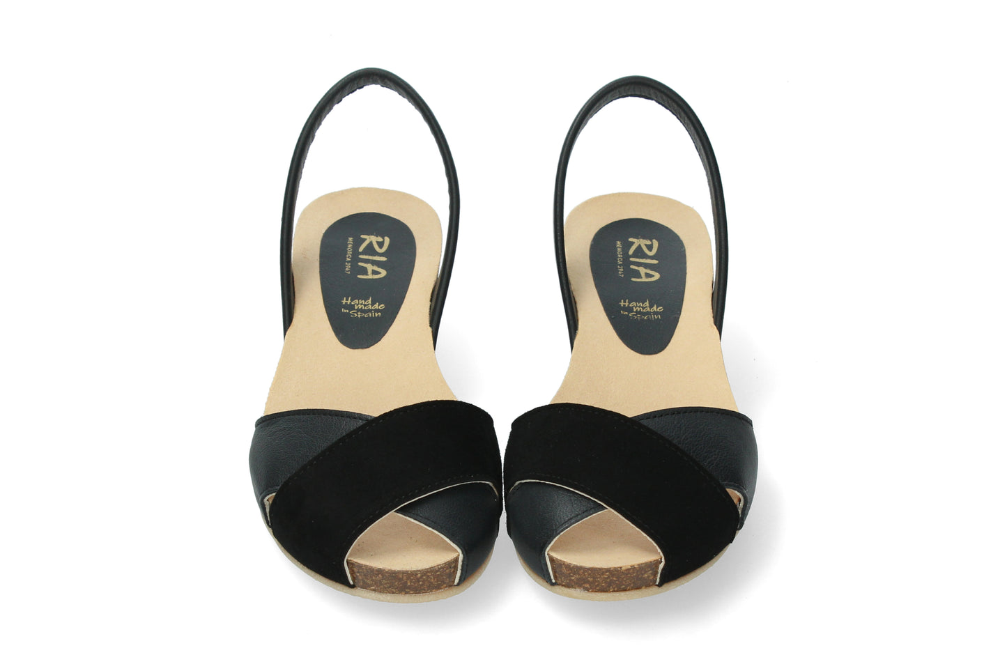 CRUZ WEDGE ABARCAS ANTE NEGRO