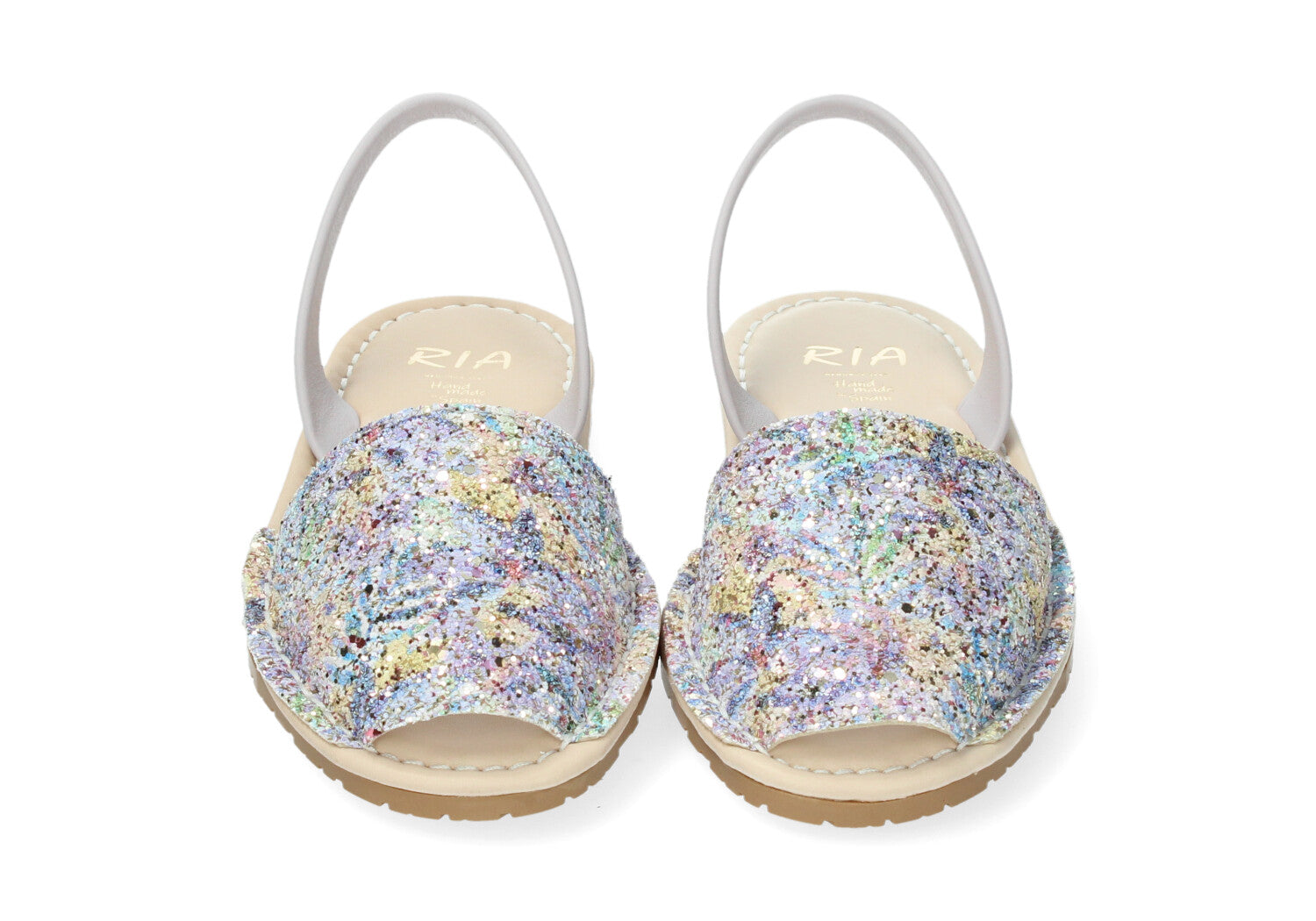 KIDS CUSHIONED ABARCAS GLITTER FESTIVAL LAVANDER