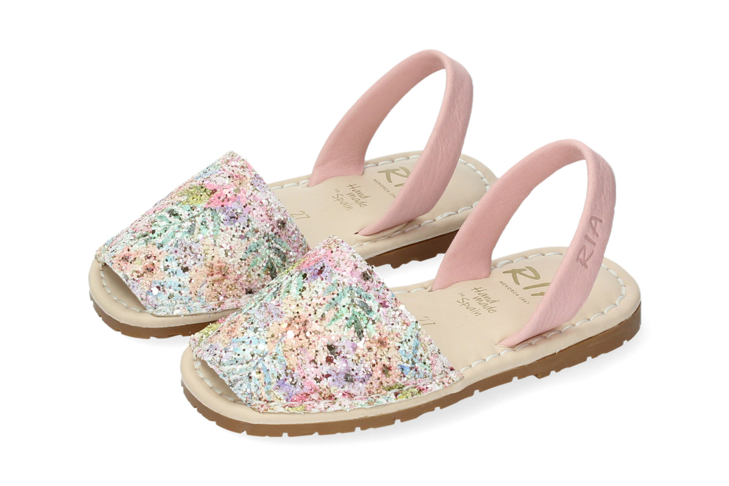 KIDS CUSHIONED ABARCAS GLITTER FESTIVAL PINK