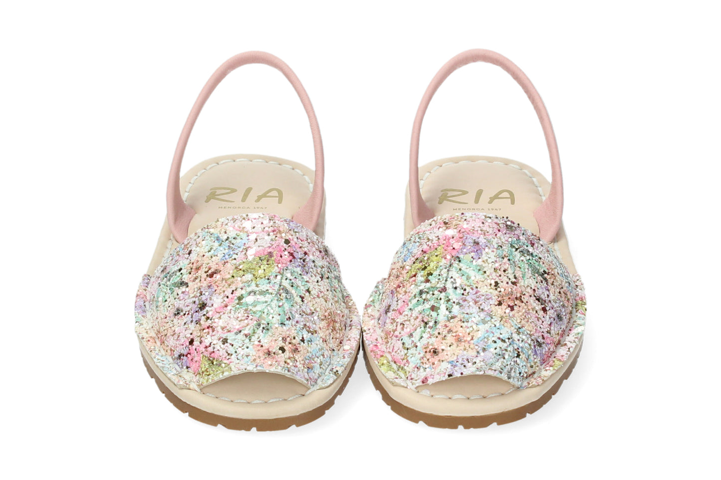 KIDS CUSHIONED ABARCAS GLITTER FESTIVAL PINK