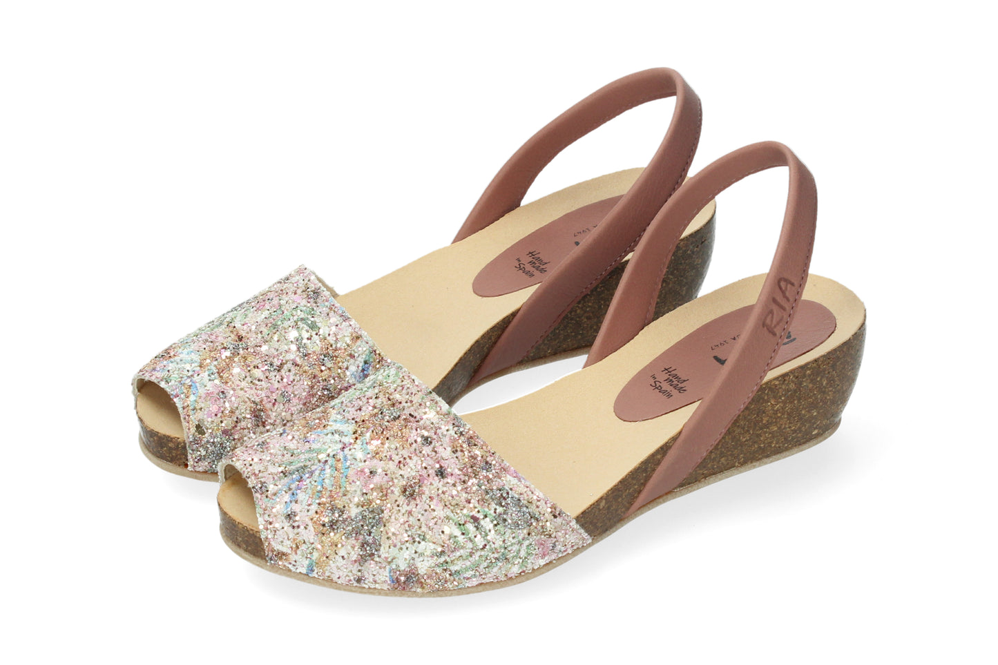 CLASSIC WEDGE ABARCAS GLITTER FESTIVAL BROWN