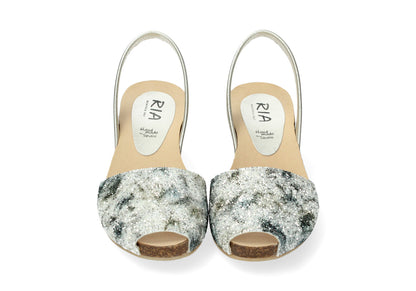 CLASSIC WEDGE ABARCAS GLITTER ALEGRIA