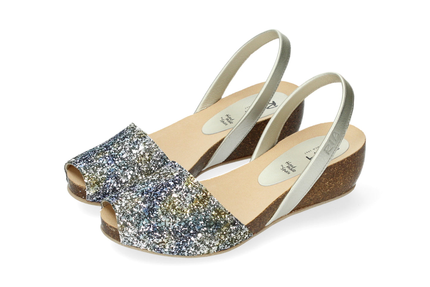 CLASSIC WEDGE ABARCAS GLITTER BLUE