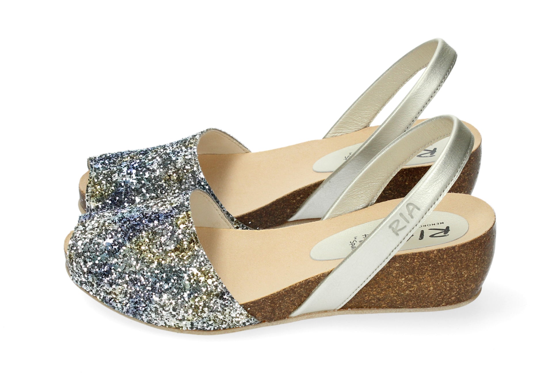 CLASSIC WEDGE ABARCAS GLITTER BLUE