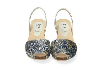 CLASSIC WEDGE ABARCAS GLITTER BLUE