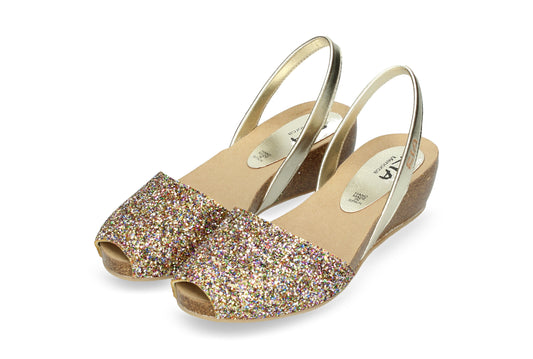 CLASSIC WEDGE ABARCAS GLITTER MULTI