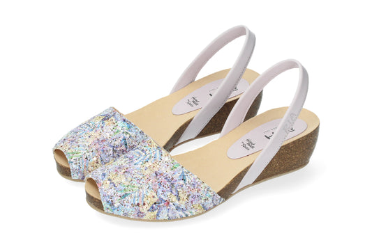 CLASSIC WEDGE ABARCAS GLITTER FESTIVAL LAVANDER