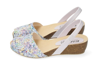 CLASSIC WEDGE ABARCAS GLITTER FESTIVAL LAVANDER