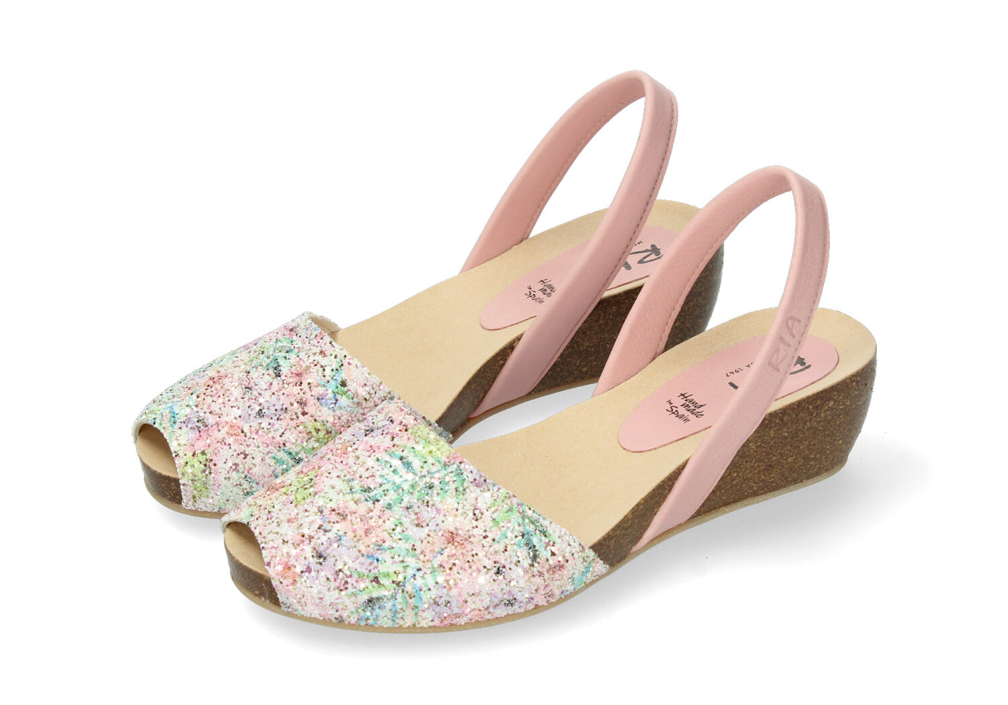 CLASSIC WEDGE ABARCAS GLITTER FESTIVAL PINK