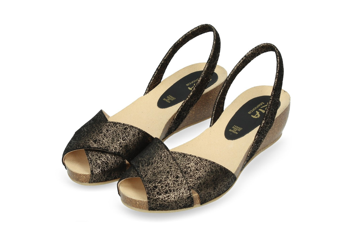 CRUZ WEDGE ABARCAS GOLD-BLACK