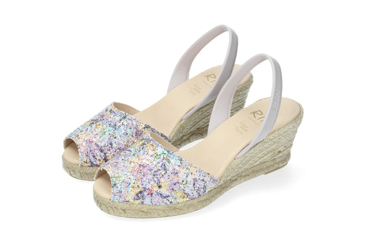 WOMENS ESPADRILLE GLITTER FESTIVAL LAVANDER