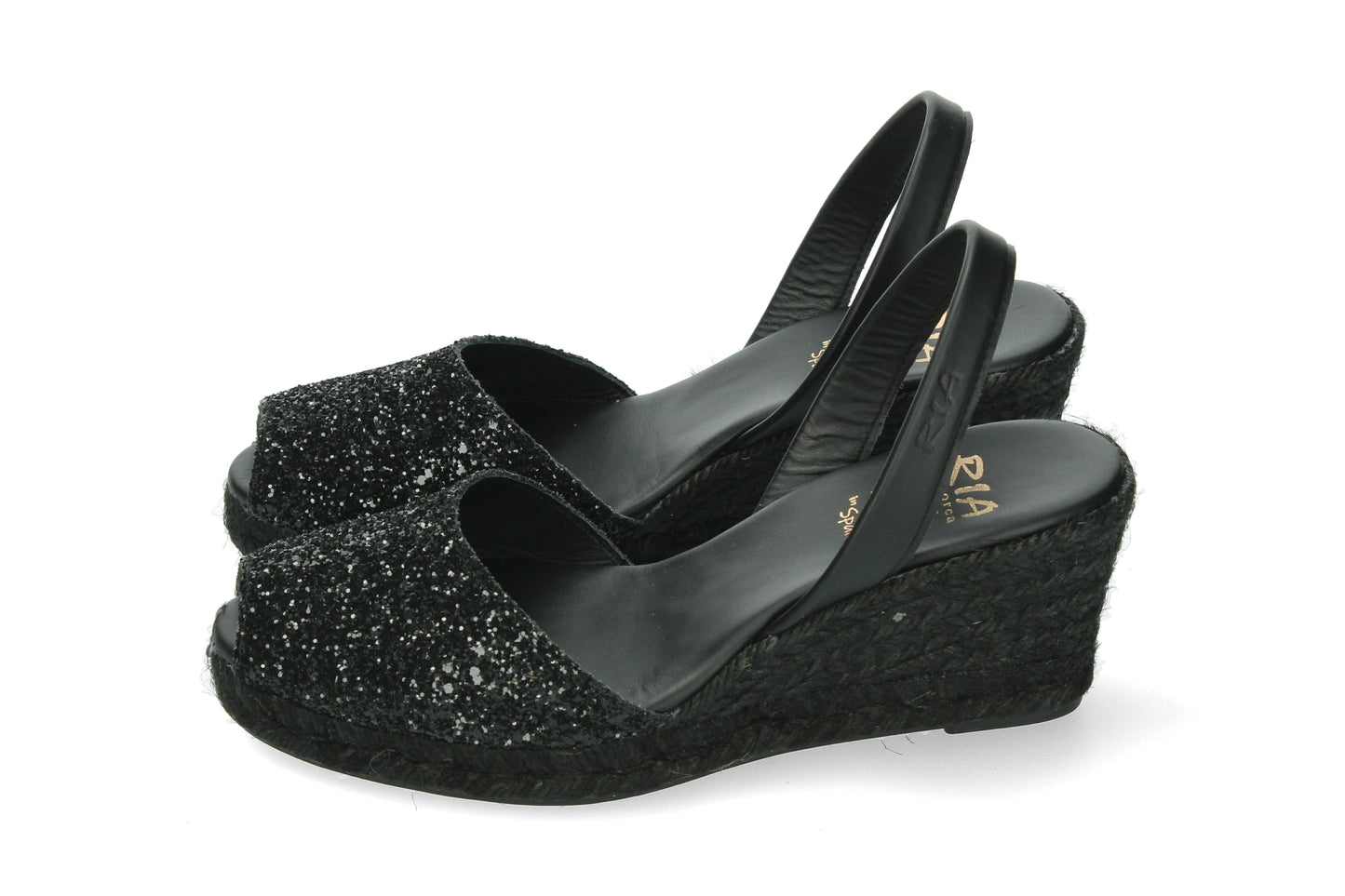 ESPADRILLE ABARCAS MURCIA GLITTER BLACK